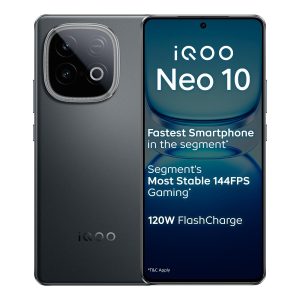 iQOO Neo 10 (Alpine White, 8GB RAM, 256GB Storage) | Segment's Fastest Processor* with Snapdragon 8s Gen 4 & Supercomputing chip Q1 | 120W FlashCharge